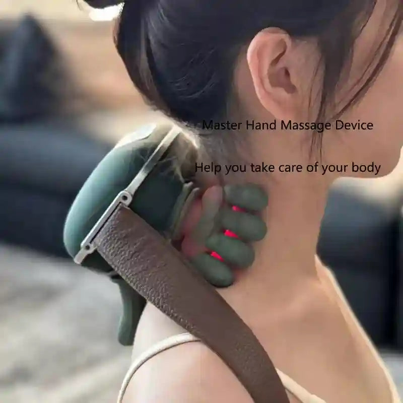 Deep Tissue Neck and Shoulder Massager | Wireless Heat Therapy Device Massage Roller Tidesmit