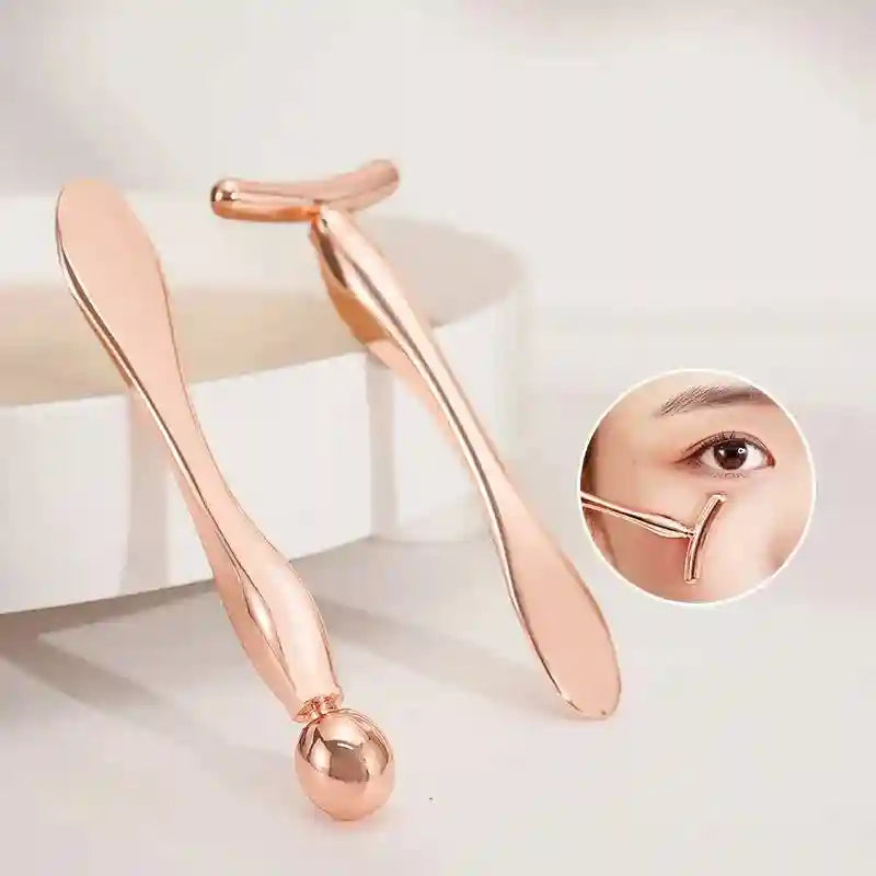 Electric Face and Eye Massager, Rose Gold Firming Wand by Tidesmit Eye Massage Instrument Tidesmit