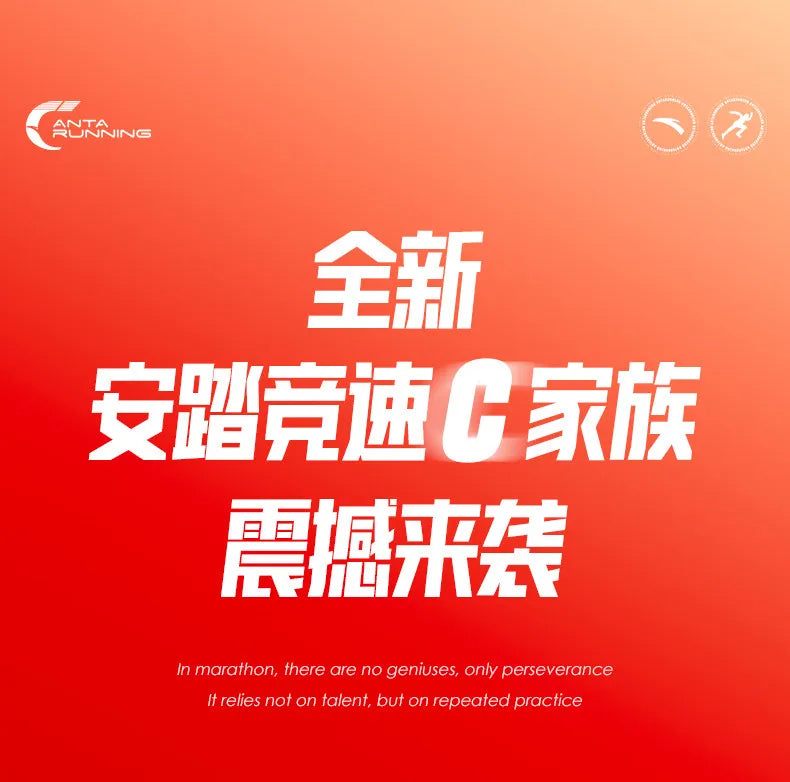 Anta × Xu Beihong's galloping horse figure joint name series C10 PRO 2 generation marathon running shoes men.