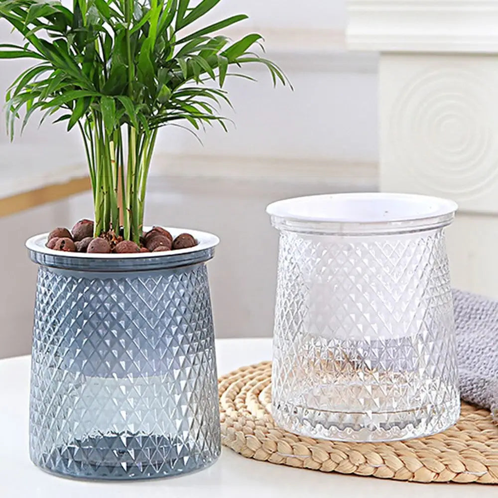 Self Watering Plant Pot Practical Plastic Visible Water Level Flower Pot Garden Supplies Hydroponic Planter