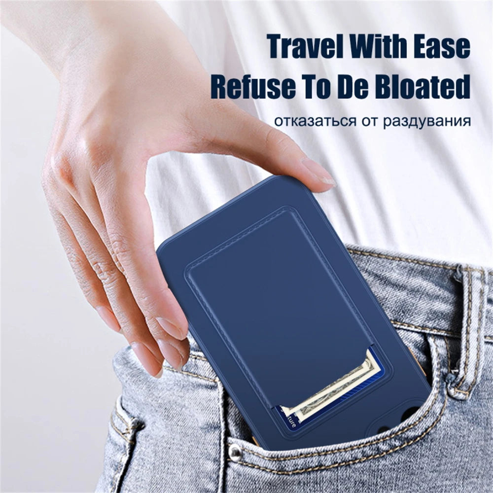 Silicone Wallet Case for iPhone - Shock-Absorbing Slim Fit Cover Tidesmit