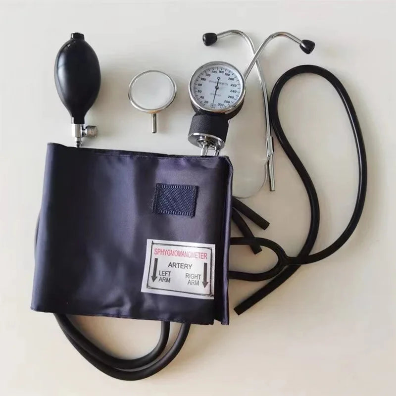 Blood Pressure Monitor BP Upper Arm Sphygmomanometer Manual Blood Pressure Stethoscope With Zipper Bag For Adult Home Use