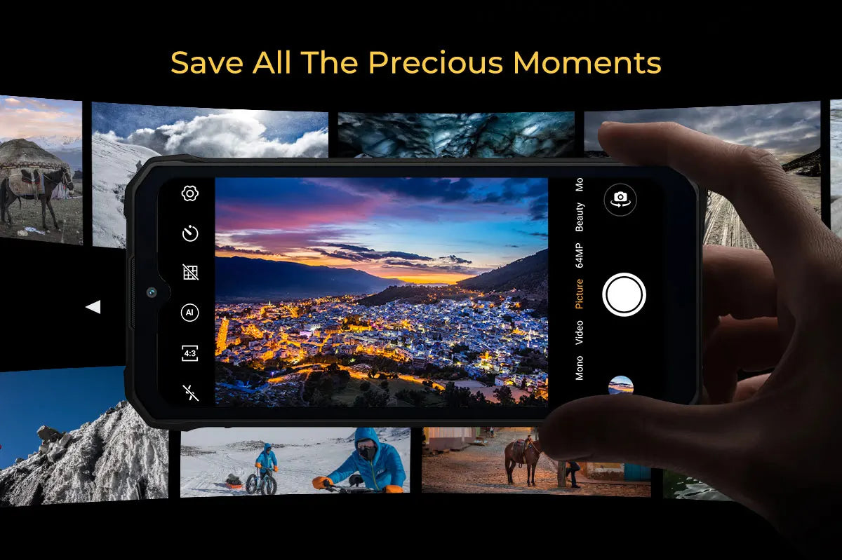 HOTWAV W11 Rugged Phone 20800mAh Battery 6.6 Inch FHD+ 12GB+256GB 33W Fast Charging 280LM Flashlight NFC Smartphone Android 13