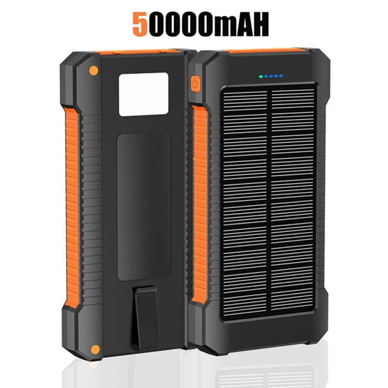 50000mAh Portable Charger - Waterproof High Capacity Power Bank Orange 50000mAh Tidesmit