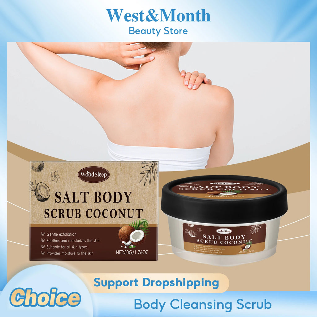 Coconut Body Scrub 50g | Natural Exfoliating Brightening Treatment Scrubs Treatments Tidesmit