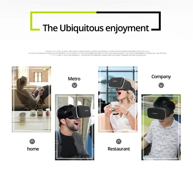 VR Headset for Smartphones | 3D Immersive Smart Glasses with Remote Options Tidesmit