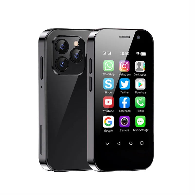 SOYES XS14 Pro 3.0in 4G Mini Smartphone Android 9.0 Dual Sim Face ID Dual Camera WIFI Bluetooth FM Hotspot GPS OTG Mobile Phone