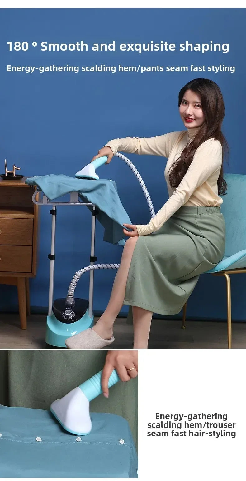 Tidesmit vertical flat hanging electric steam iron machine with handheld design for efficient home garment care