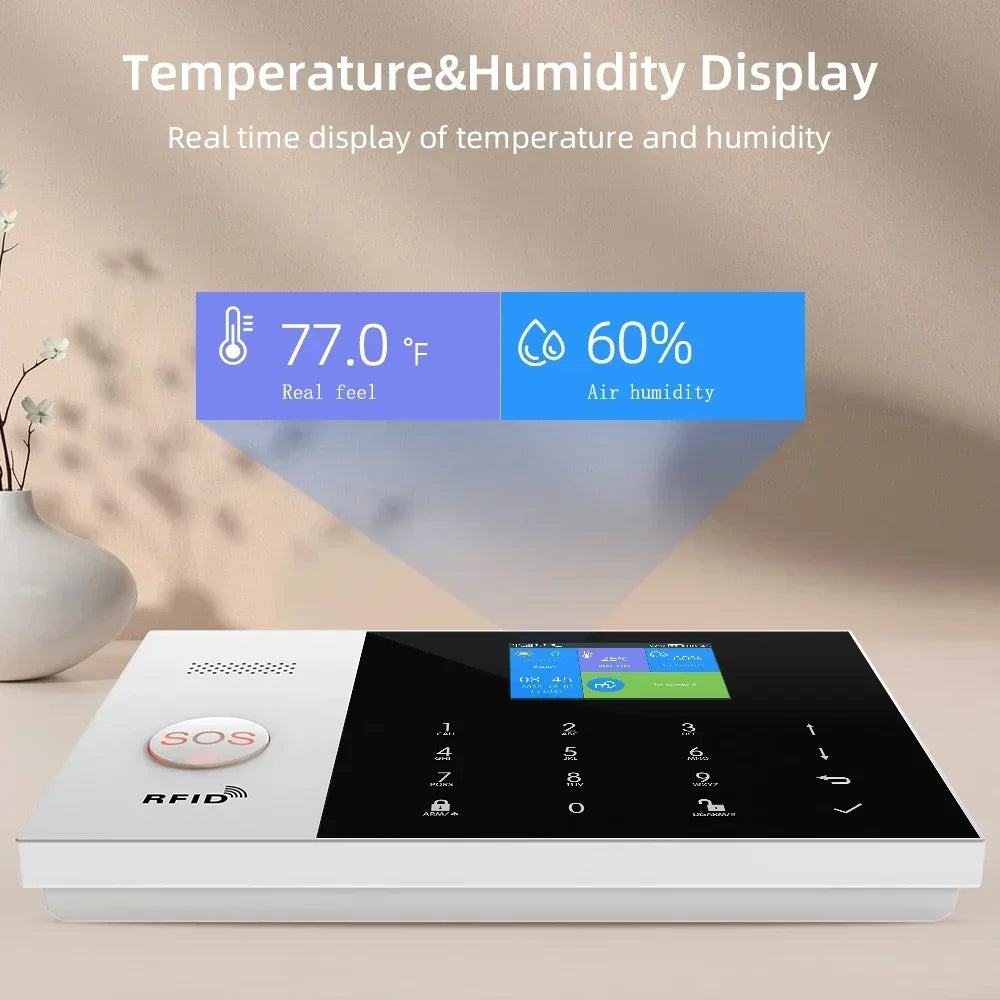 Wireless Home Alarm System with WiFi App Control & Smart Integration Tidesmit