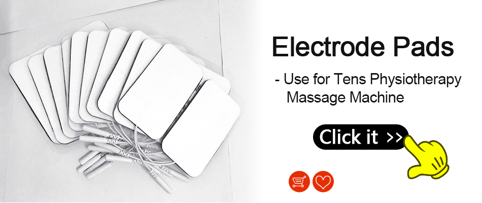 TENS Electrode Pads Replacement Gel for Muscle Relief - Adhesive Pads Back Massage Instrument Tidesmit