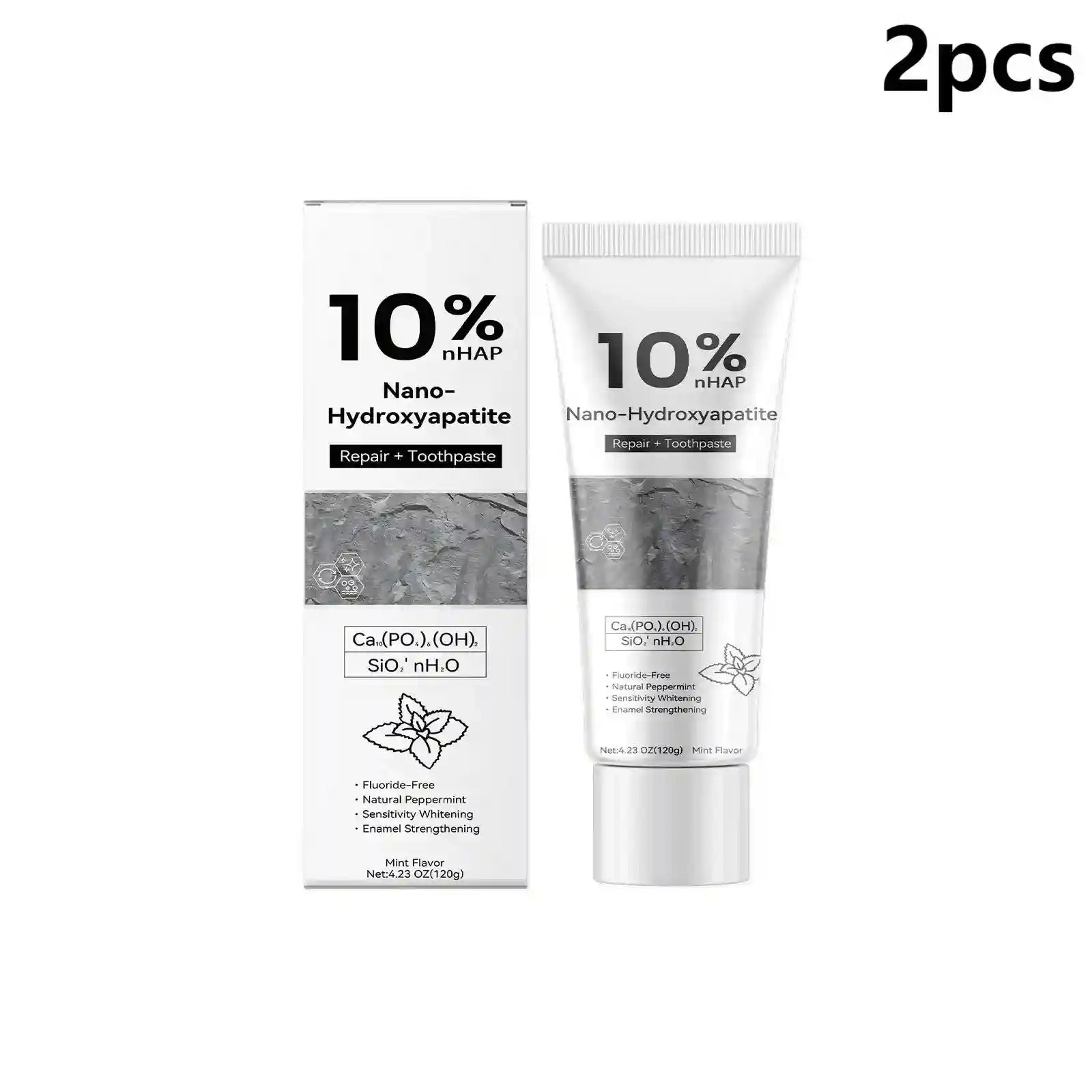 Tidesmit Nano Hydroxyapatite teeth whitening toothpaste for plaque removal and fresh breath