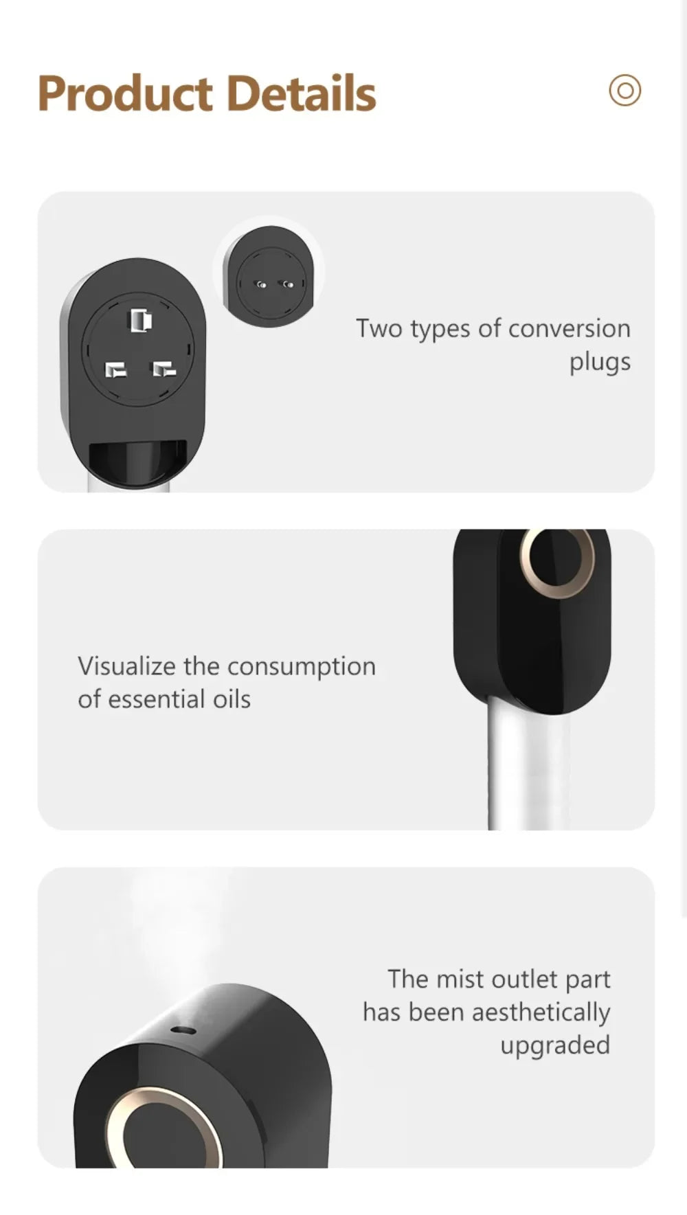 Flavoring Diffuser Aromatherapy Waterless Plug Wall Fragrance Diffuser Bluetooth Control 110ml Scent Machine For Home Office