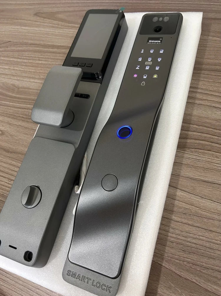 Tuya App Smart Lock Household Anti-theft Door Fingerprint Lock With Camera Password Lock Large Door Lock