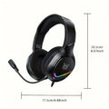 Tidesmit Gaming Headset with 50mm Drivers & RGB LED for PC PS5 Xbox x31-blac Tidesmit