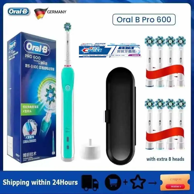 Oral B Sonic Electric Toothbrush PRO4000 RPO600 D12 Vitality Rotating Tooth Brush for Adults Oral Cares Rechargeable Waterproof