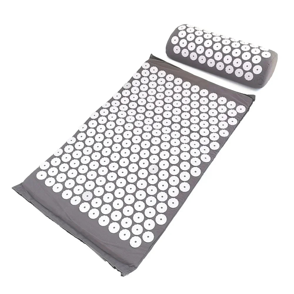 Acupressure Mat and Pillow Set | Targeted Muscle Relief & Recovery Back Massage Instrument Tidesmit