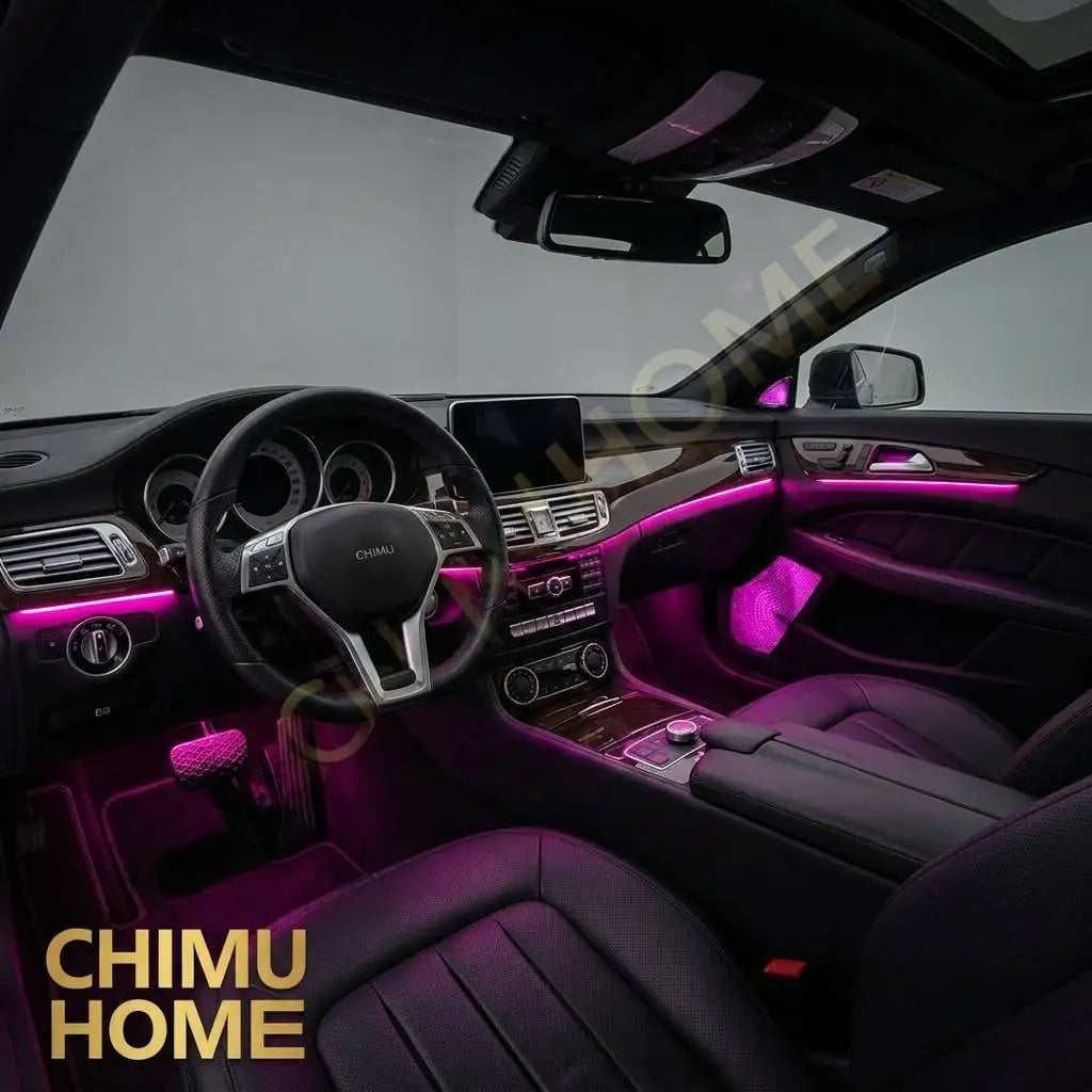 【CHIMU HOME】 for W218 CLS 2012-2017 Professional 1:1 Replacement Interior Ambient Lighting Kit Symphony LED App Control