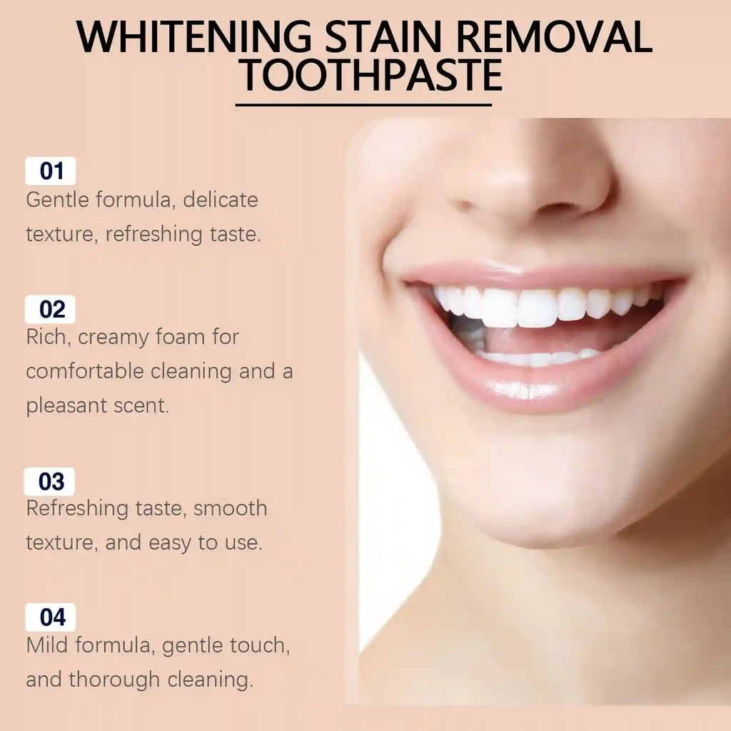 Tidesmit teeth whitening toothpaste removing plaque and stains for brighter enamel and gum health