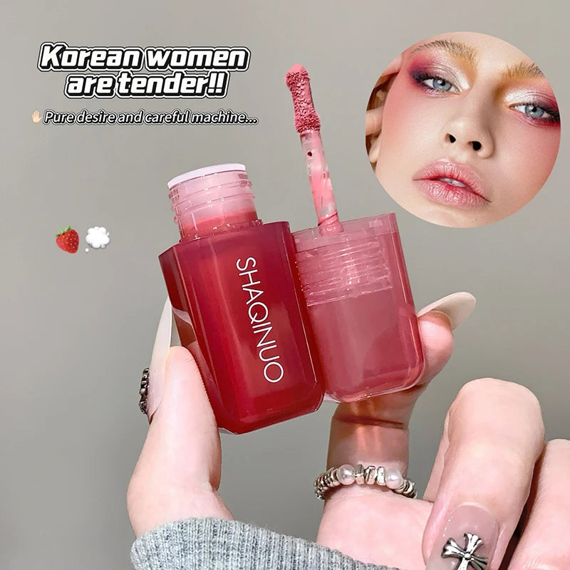 Tidesmit soft matte liquid blush shade swatch featuring natural peach pink and violet long-lasting waterproof formula