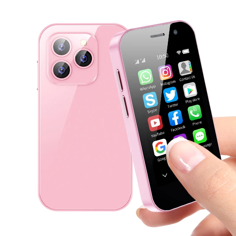 SOYES XS14 Pro 3.0in 4G Mini Smartphone Android 9.0 Dual Sim Face ID Dual Camera WIFI Bluetooth FM Hotspot GPS OTG Mobile Phone