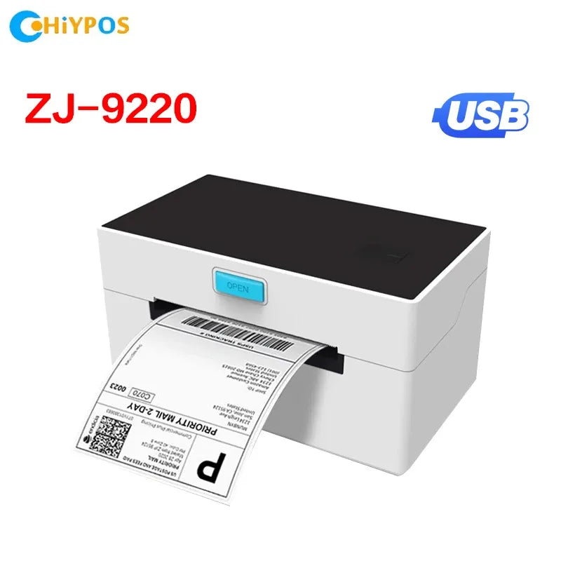 9920 USB Shipping Label Printer Address Thermal Label Printer 4X6 Barcode Printer High Speed Label Maker