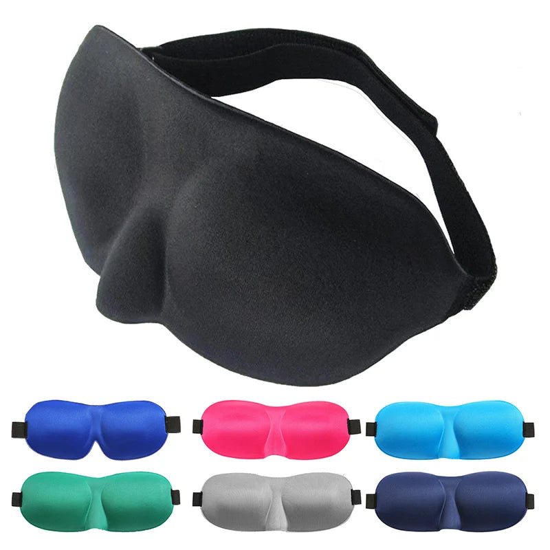 3D Smooth Natural Sleep Mask Fully Adjustable Shoulder Strap Unisex Essential for Travel Peaceful Sleep Blindfold Light Eyepatch