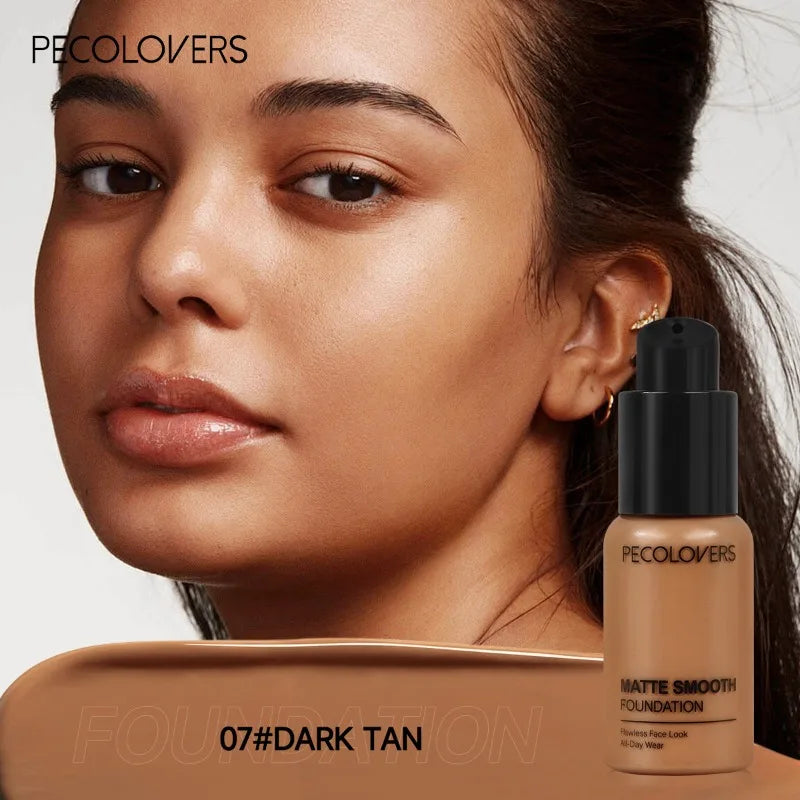 Tidesmit waterproof liquid foundation long-lasting sweat-proof face makeup texture close-up