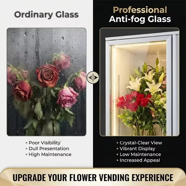Tidesmit Flower Vending Machine Glass Display