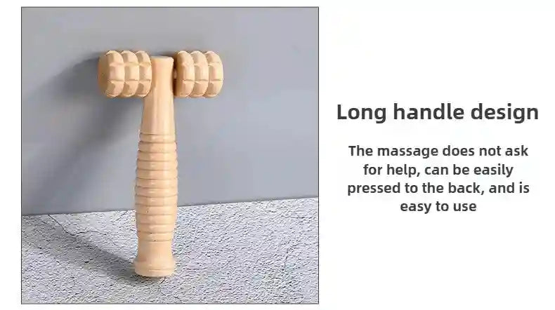 Wooden Massage Roller for Deep Tissue Muscle Relief - Tidesmit Massage Roller Tidesmit