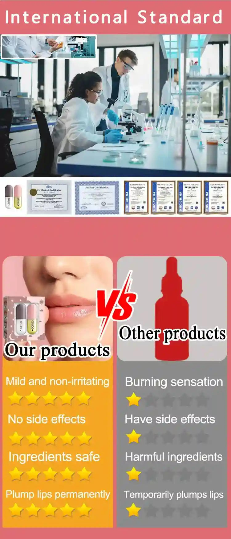 Lip Plumper Gloss Hydrating Serum - Cruelty-Free Volumizing Lip Care Lip Care Tidesmit