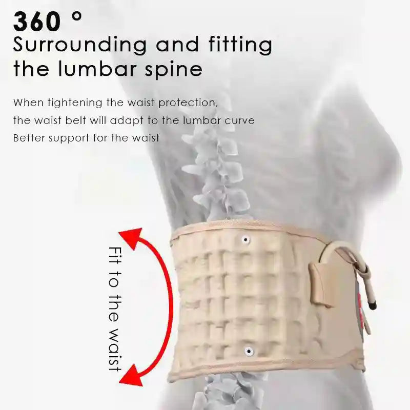 Lumbar Decompression Belt – Adjustable Air Traction Support CR-801A Relaxation Treatment Tidesmit