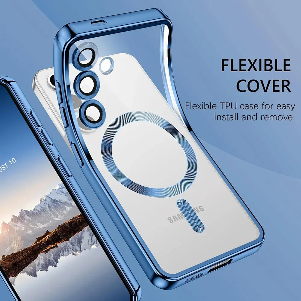 Magnetic Phone Case for Samsung Galaxy S26 Ultra - Shock-Absorbing Plating Tidesmit