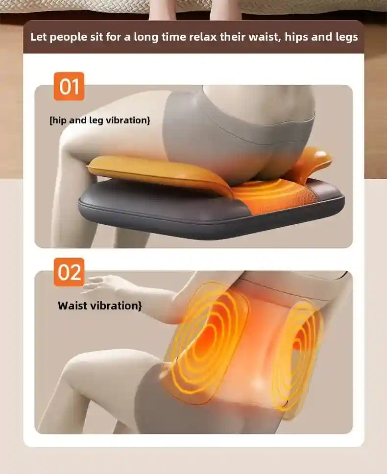 Electric Massage Roller Chair with Heat Therapy for Back and Neck Relief Massage Roller Tidesmit