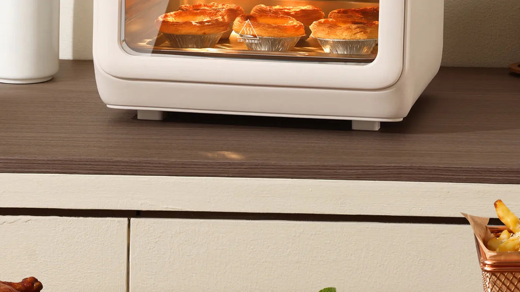 Midea Air Fryer 12.5L Large Upgrade Air Fryer Oven Combo Large Capacity Visual Touch Screen Multi‑Layer No‑Flip Needed 220V