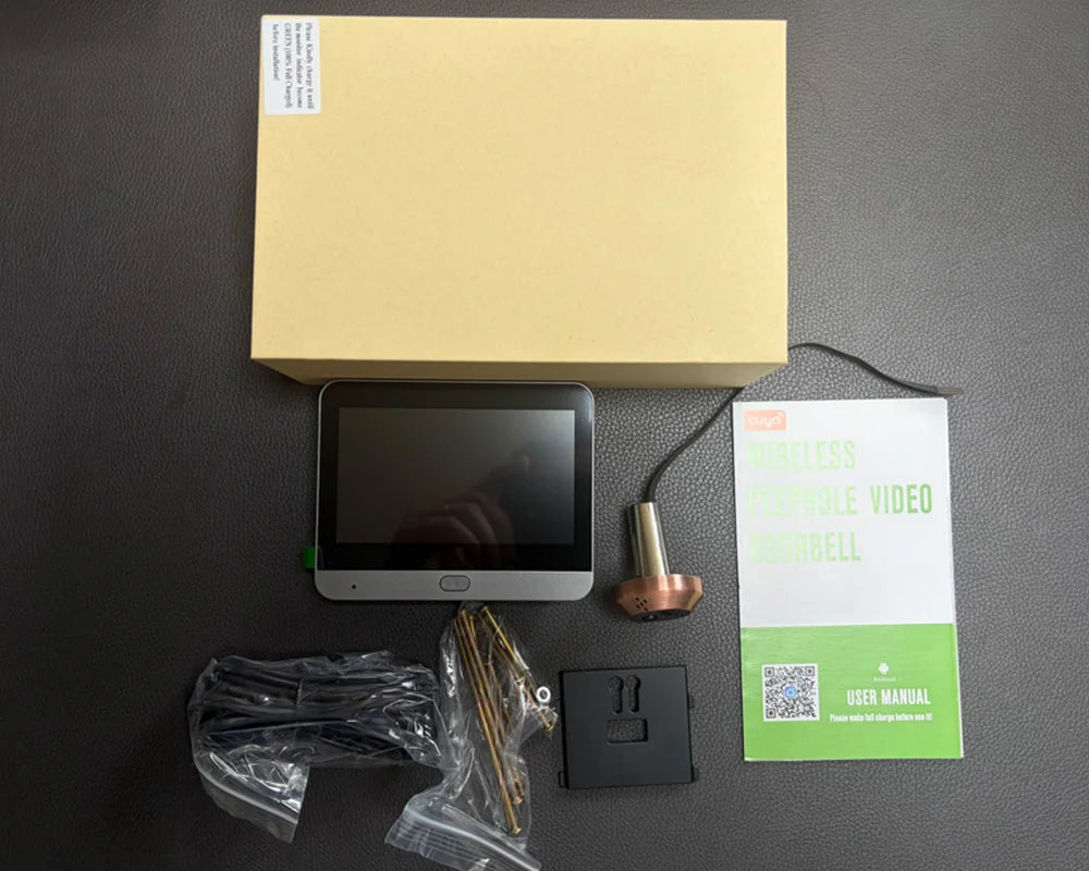 Battery Powered MINI Two Way Talk Tuya SmartLife APP 3MP Wide View 2.4G WiFi 940NM Infrared Digital Door Peephole Eye PIR Camera