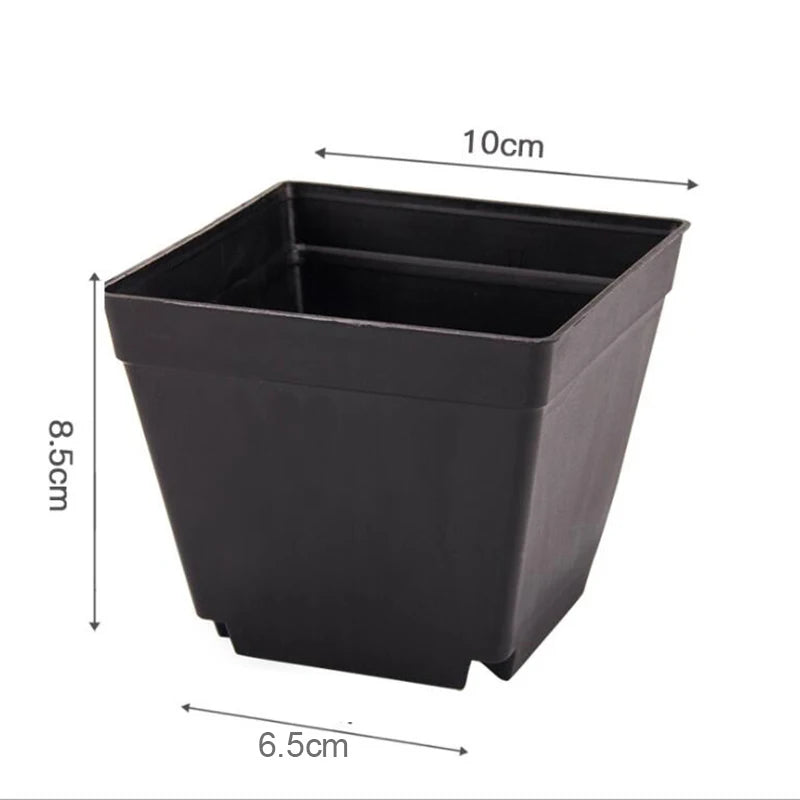 Avilable Thicken Mini Flower Pots Planters Plastic Creative Small Square Nursery Pot Garden Desk Home Office Decoration B2