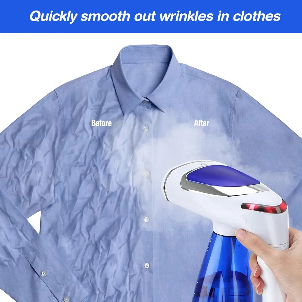 Tidesmit 1600W portable foldable garment steamer showing compact travel-friendly design for clothes