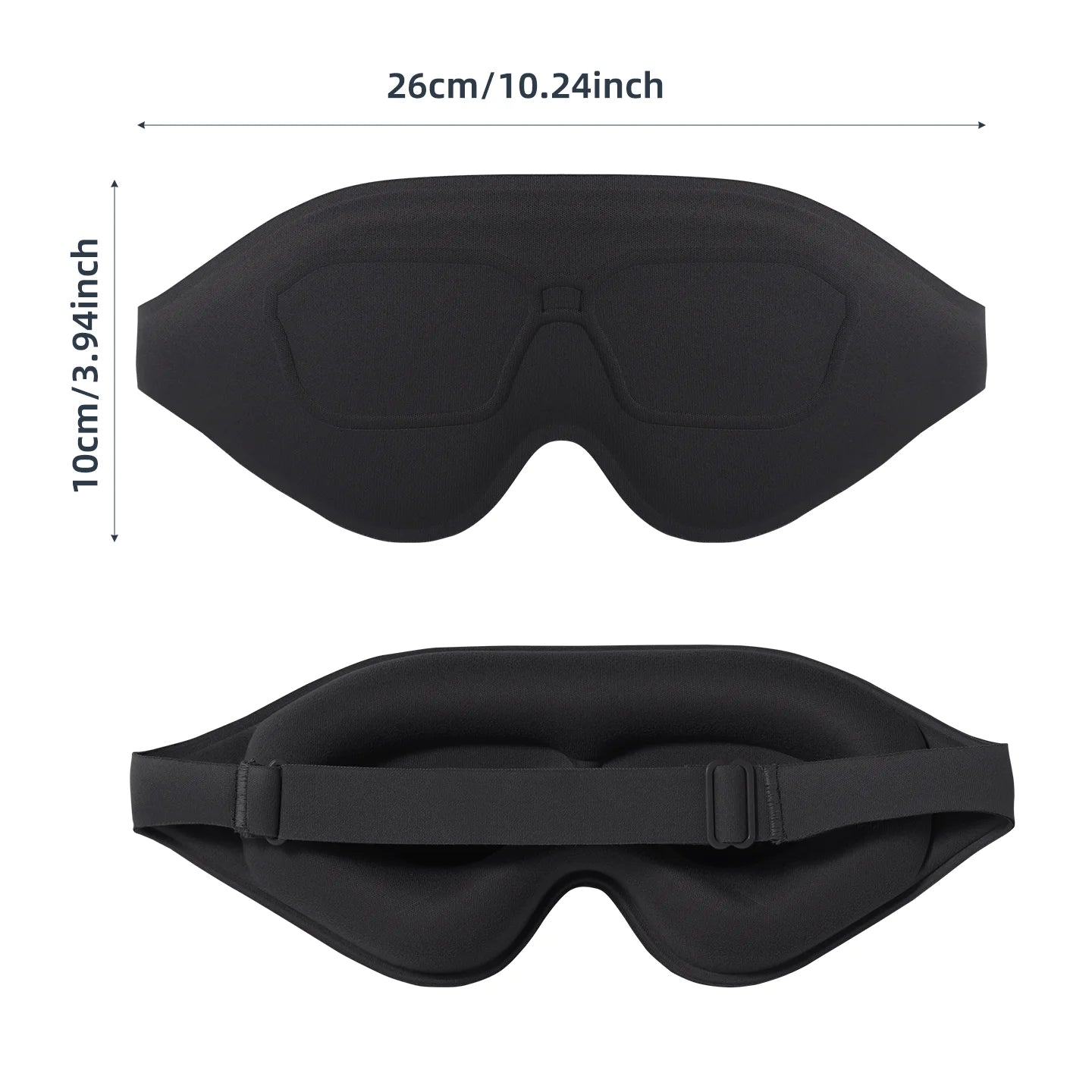 3D Sleeping Eye Mask Shading Breathable Eye Cover Natural Sleeping Eye Mask Memory Foam Block Night Mask Blindfold for Sleep