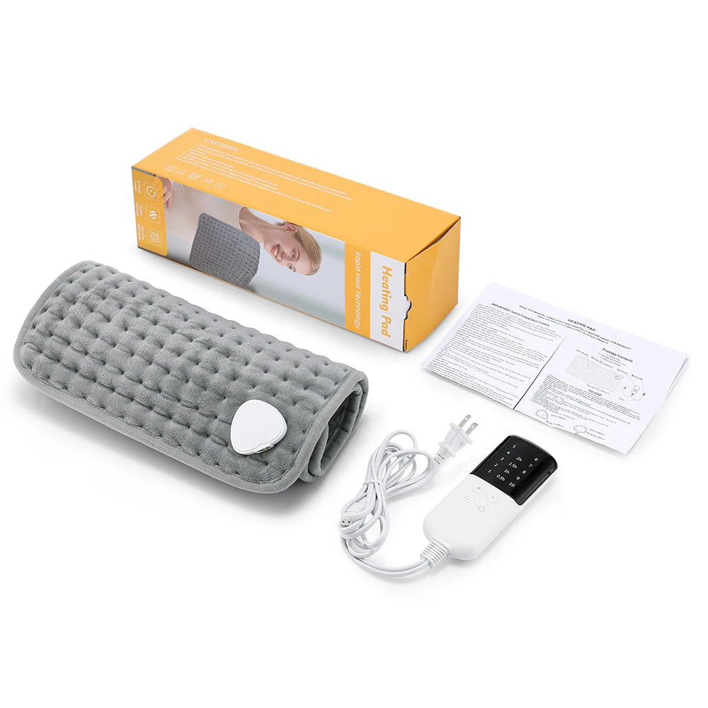 Electric Heating Pad for Muscle Relief - 10 Heat Settings & 4 Timers Body Shaping Massage Equipment US Plug(100V-130V) 1