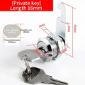 5/20/100SETS 16mm 20mm 25mm 30mm 35mm Metal Rotary Key Switch Push Button Lock Switch Latching Cylinder Cabinet Security Locker
