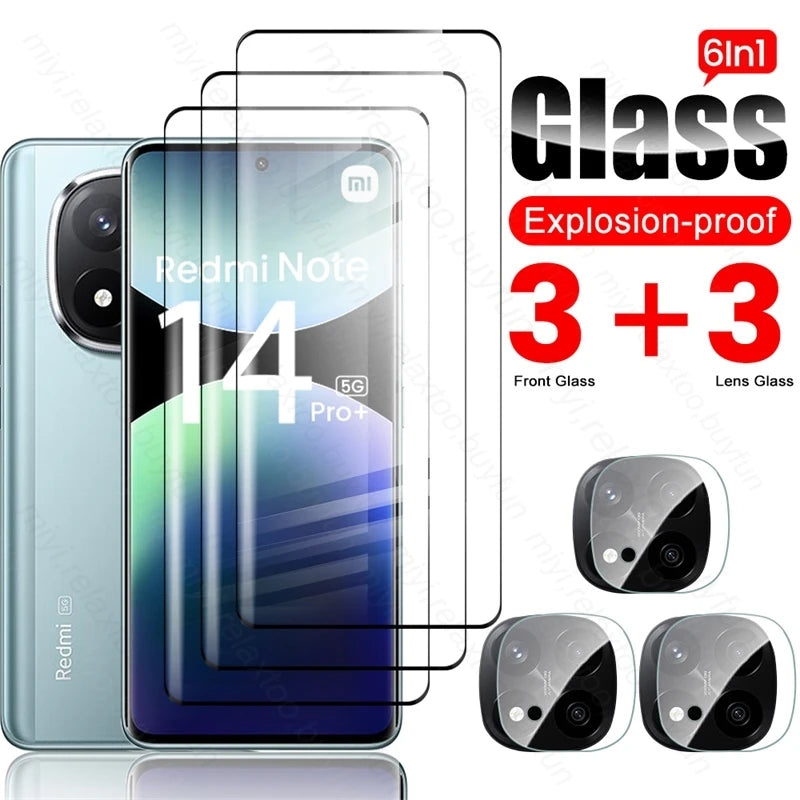 Redmi Note 14 Pro Plus 9D Curved Tempered Glass Screen Protector Tidesmit