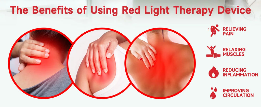 Red Light Therapy Pad for Shoulder and Neck Pain Relief | Tidesmit Massage Chairs Tidesmit