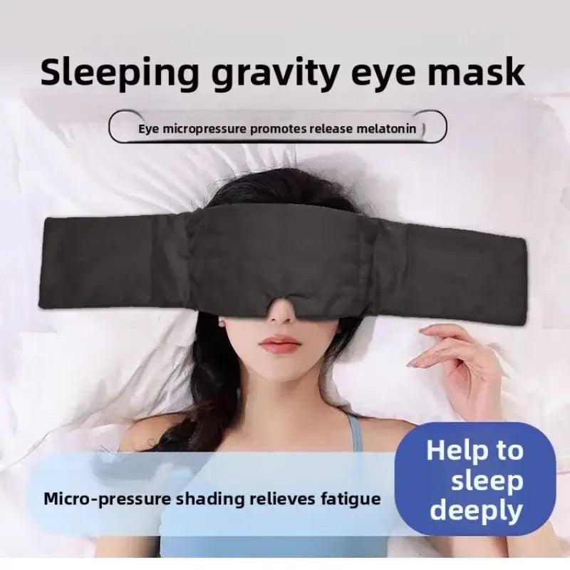 Gravity Sleep Mask Weighted Eye Mask Light Blocking Headband Fatigue Relief Sleeping Aid for Men Women Relaxation Tool Christmas