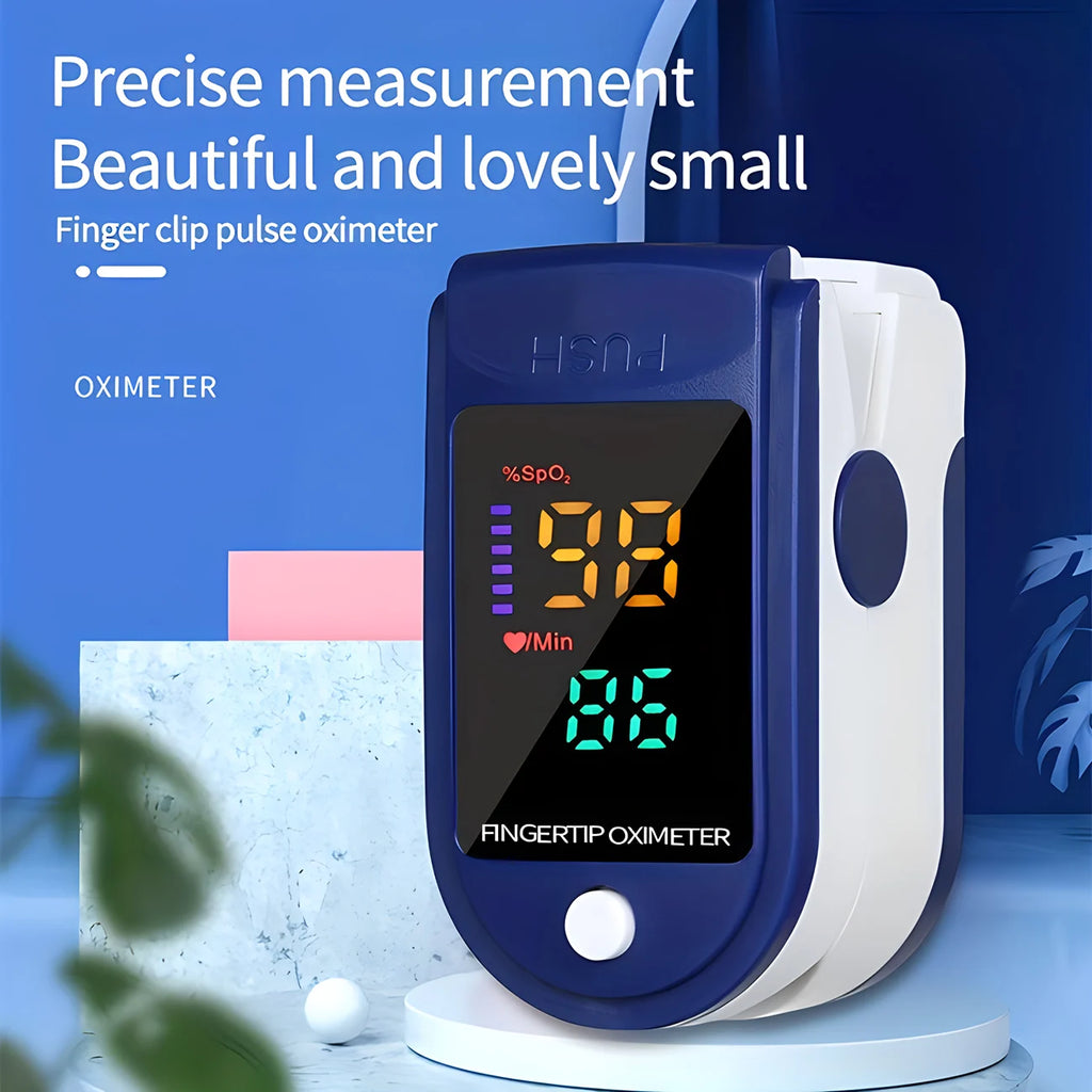 Thermometer Three-color Backlit Display Forehead Thermometer Digital Display Infrared Body Thermometer or Finger Pulse Oximeter