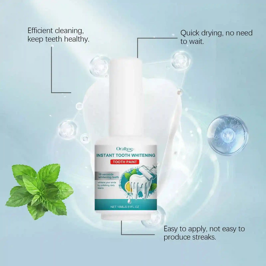 Tidesmit teeth whitening paint for removing stains and tartar for brighter smile and fresh breath oral hygiene