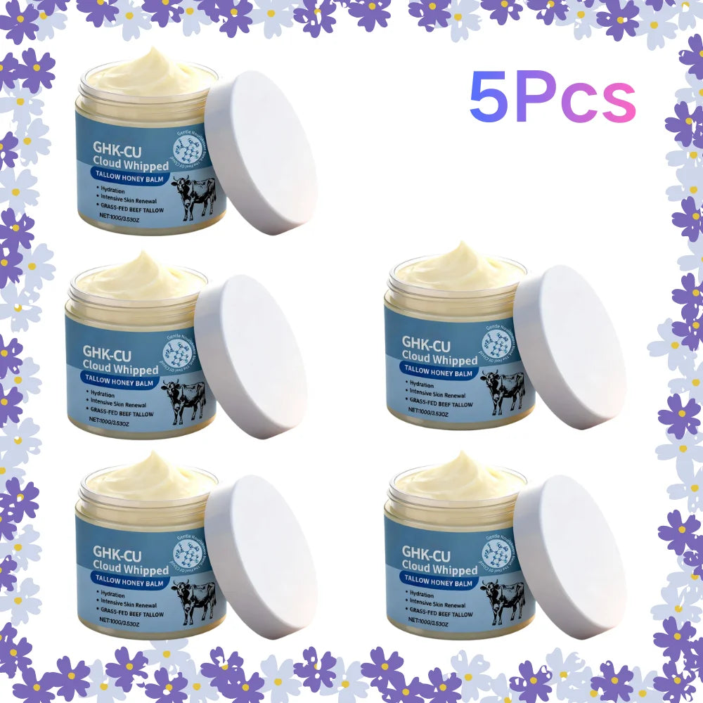 GHK CU Copper Peptide Tallow Honey Balm Cloud Whipped For Face Body Intensive Renewal Hydrate Nourish Skin Balm