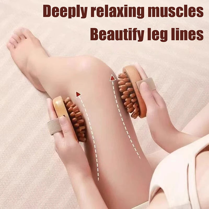 Anti Cellulite Massage Wooden Body Brush - Natural Dry Skin Tool Body Shaping Massage Equipment Tidesmit