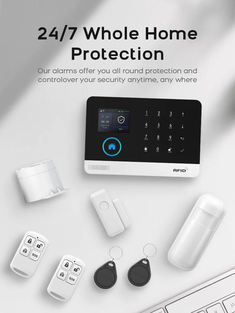 Wireless Home Security Alarm System WiFi GSM Smart Kit by Tidesmit Tidesmit