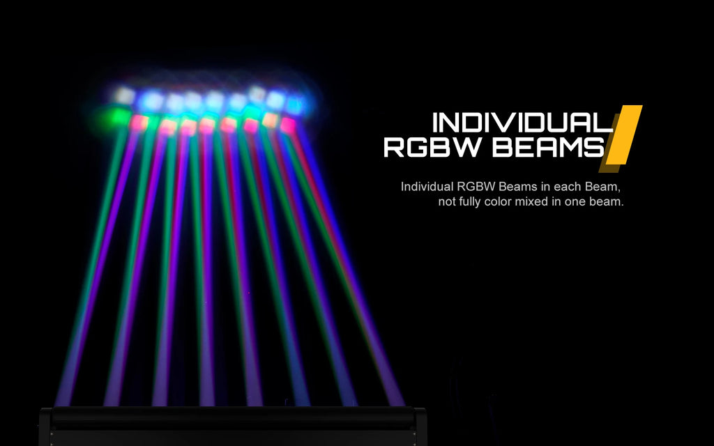 SHEHDS 8x12W RGBW Multicolor LED Bar Beam Moving Head Light With Flight Case Fast Shipping For DJ's Sets Venue Strong Daylight