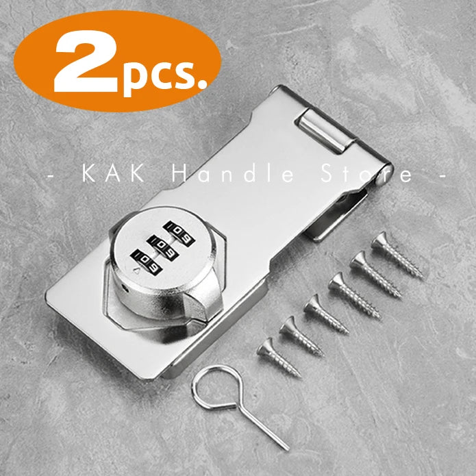 KAK 3 Digit Household Security Cabinet Password Locks Keyless Drawer Combination Coded Door Lock Zinc Alloy Furniture Hardware